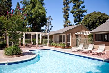 Resort-style swimming pool
